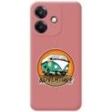 Funda Silicona Líquida Rosa para Oppo A60 5G diseño Adventure Dibujos