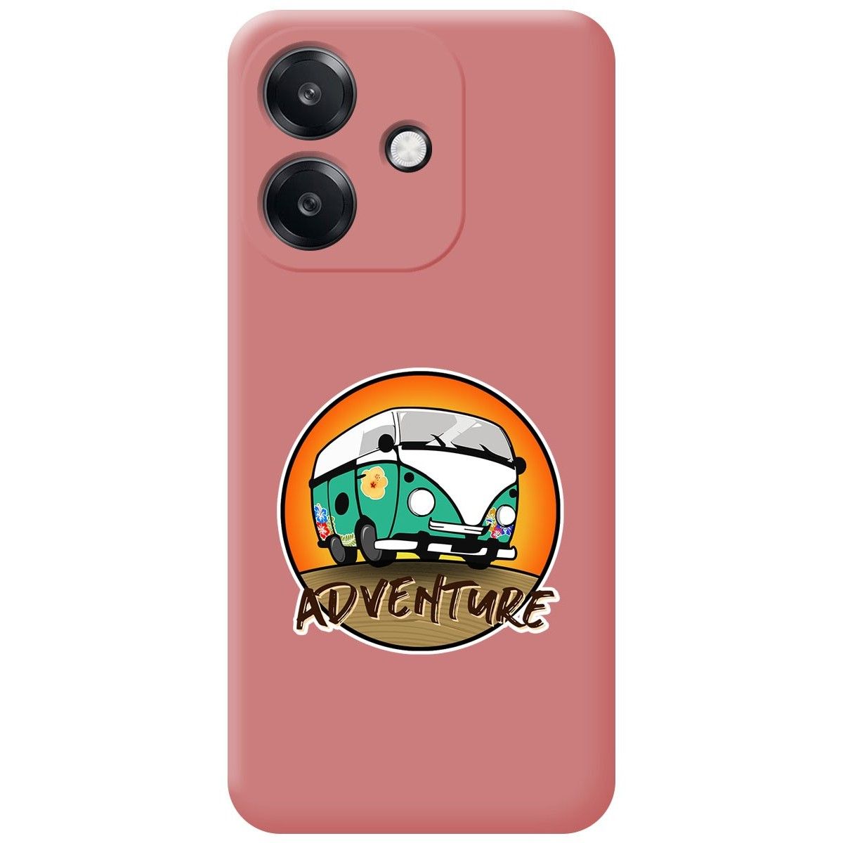Funda Silicona Líquida Rosa para Oppo A60 5G diseño Adventure Dibujos