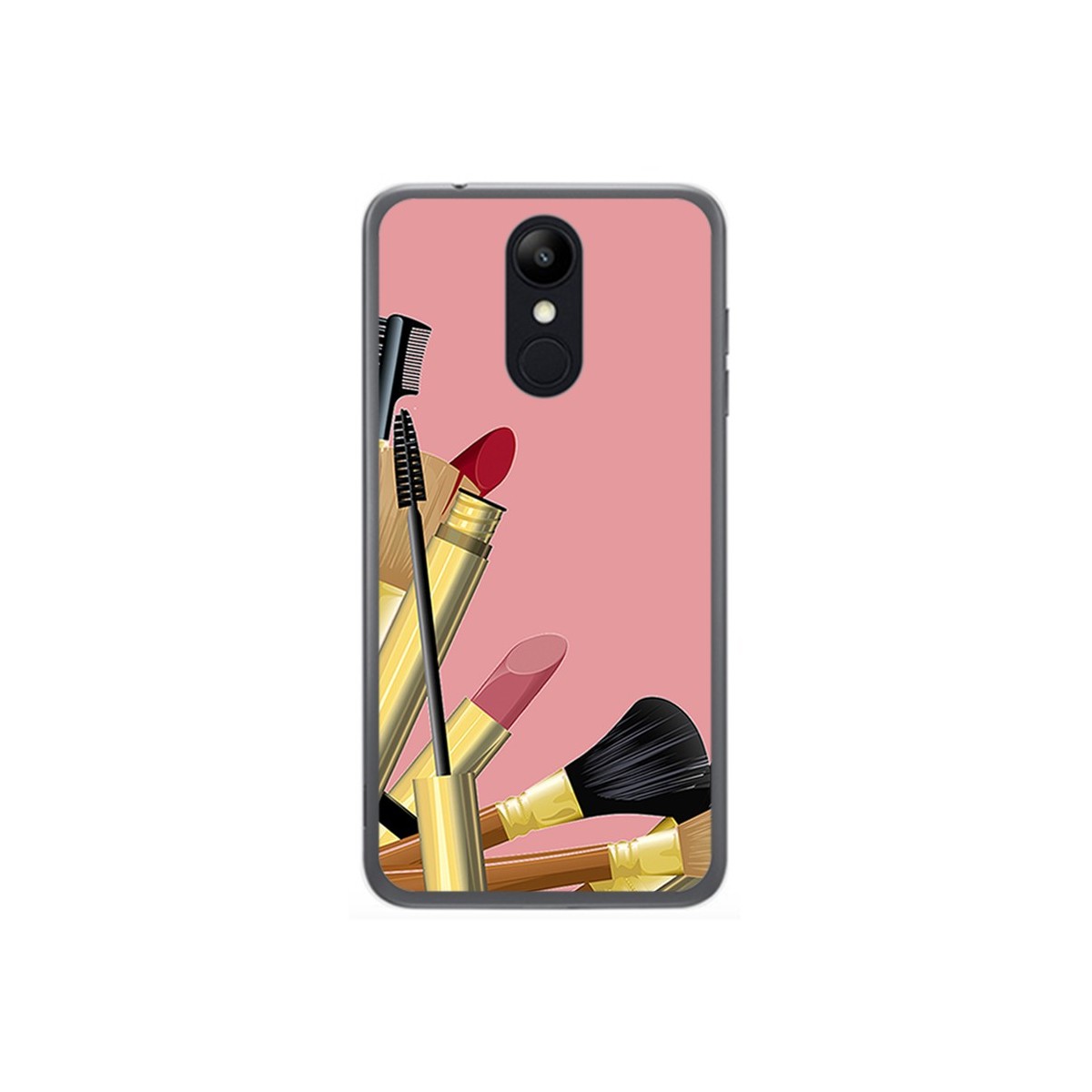 Funda Gel Tpu para Lg K9 Diseño Brochas Dibujos