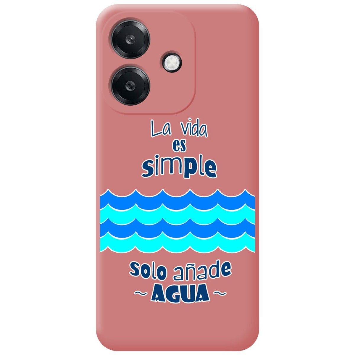 Funda Silicona Líquida Rosa para Oppo A60 5G diseño Agua Dibujos
