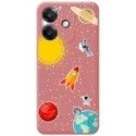 Funda Silicona Líquida Rosa para Oppo A60 5G diseño Espacio Dibujos