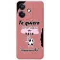 Funda Silicona Líquida Rosa para Oppo A60 5G diseño Vaca Dibujos