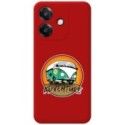 Funda Silicona Líquida Roja para Oppo A60 5G diseño Adventure Dibujos