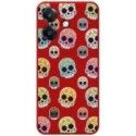 Funda Silicona Líquida Roja para Oppo A60 5G diseño Catrina Dibujos