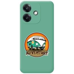 Funda Silicona Líquida Verde para Oppo A60 5G diseño Adventure Dibujos
