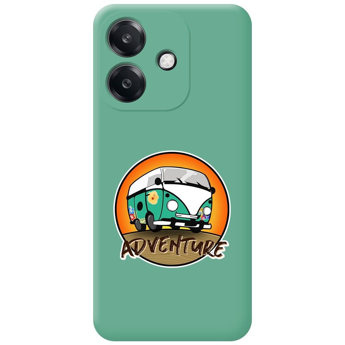 Funda Silicona Líquida Verde para Oppo A60 5G diseño Adventure Dibujos