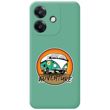 Funda Silicona Líquida Verde para Oppo A60 5G diseño Adventure Dibujos