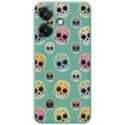 Funda Silicona Líquida Verde para Oppo A60 5G diseño Catrina Dibujos