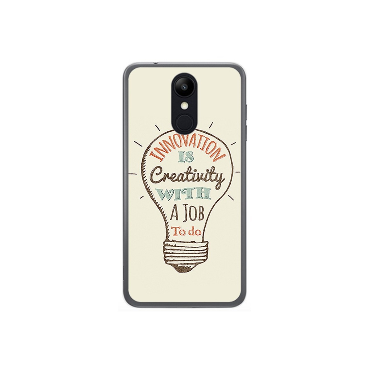 Funda Gel Tpu para Lg K9 Diseño Creativity Dibujos