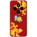 Funda Silicona Líquida Roja para Xiaomi Poco C75 diseño Abeja Dibujos
