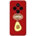 Funda Silicona Líquida Roja para Xiaomi Poco C75 diseño Vegan Life Dibujos