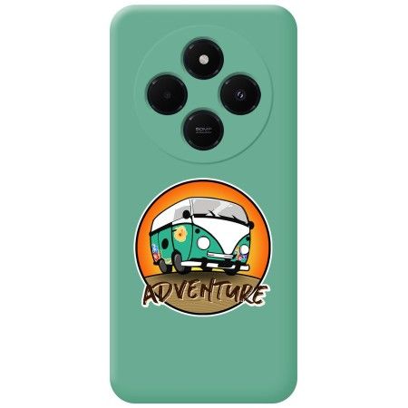 Funda Silicona Líquida Verde para Xiaomi Poco C75 diseño Adventure Dibujos