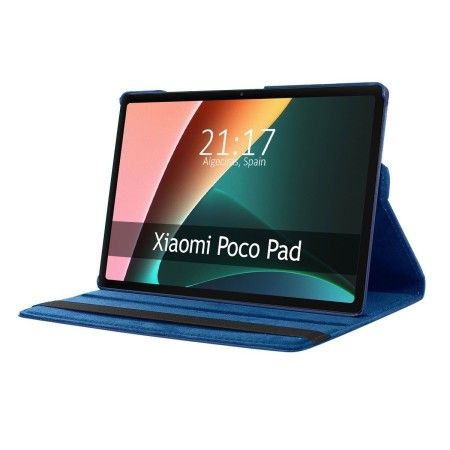 Funda Giratoria 360 para Xiaomi POCO Pad 12.1 Color Azul
