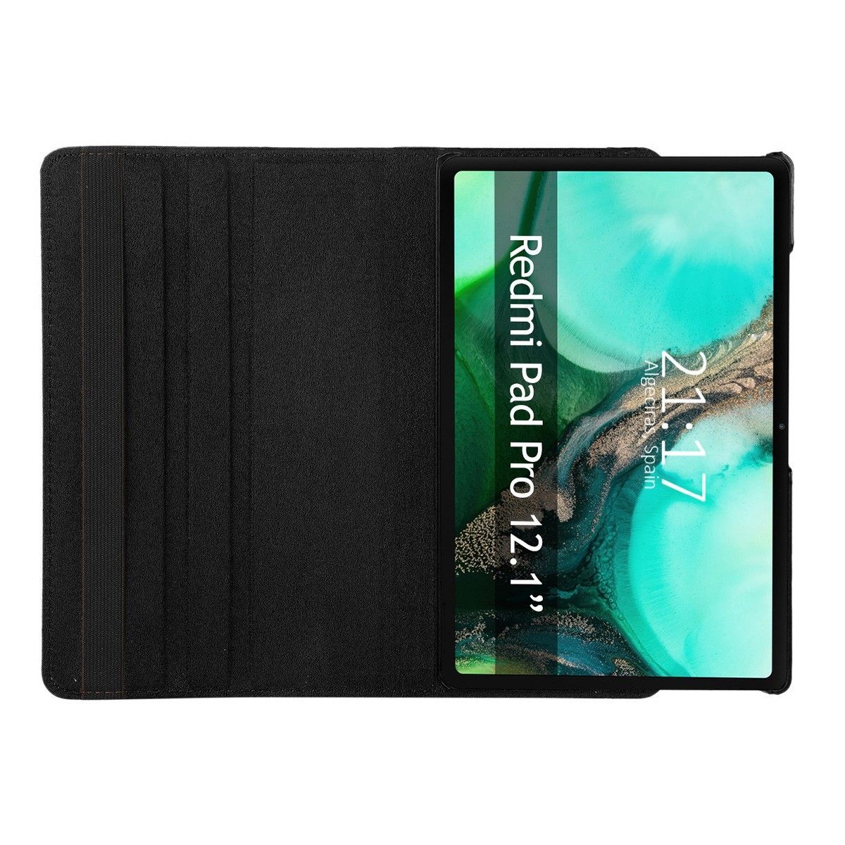 Funda Giratoria 360 para Xiaomi POCO Pad 12.1 Color Negra