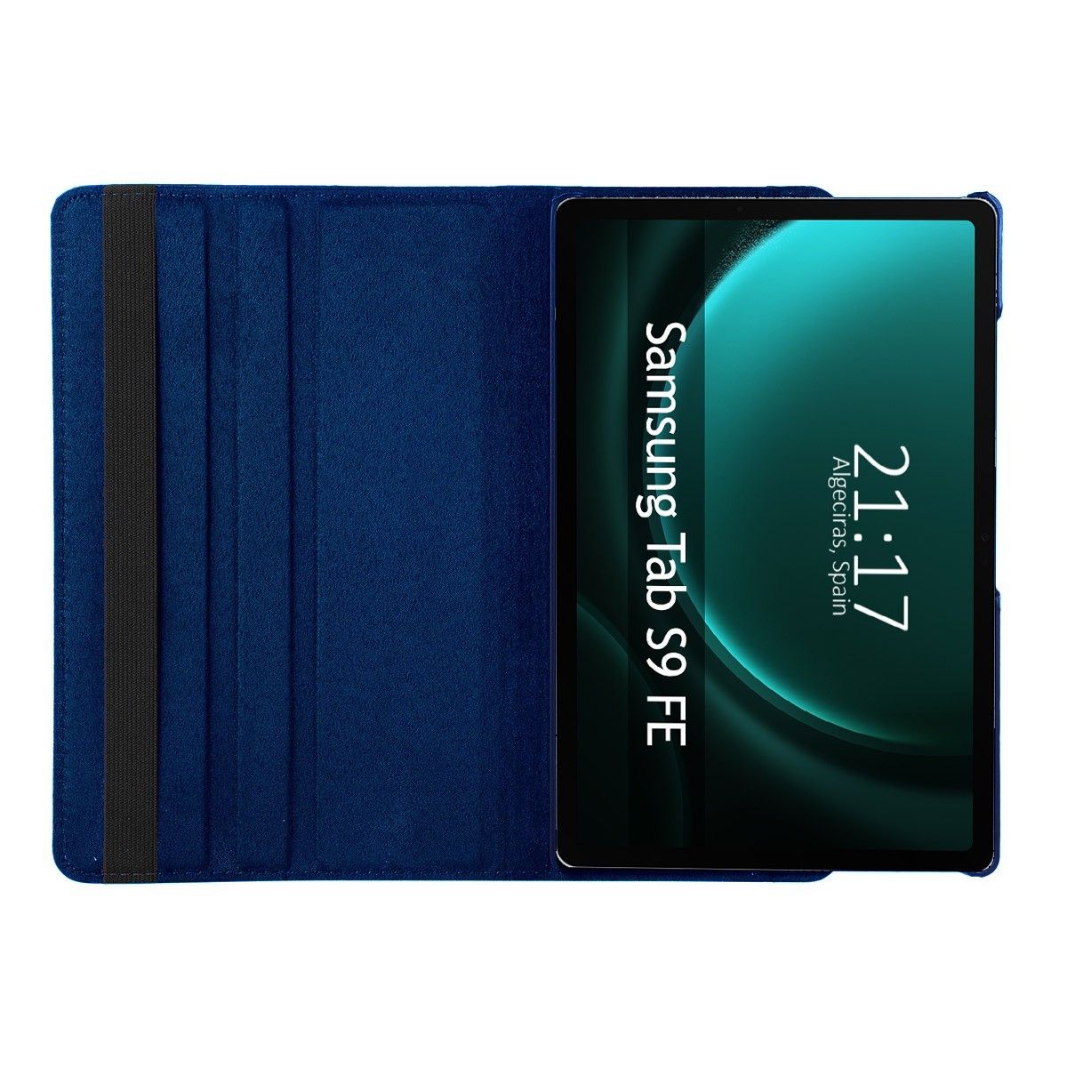 Funda Giratoria 360 para Samsung Galaxy Tab S9 FE color Azul