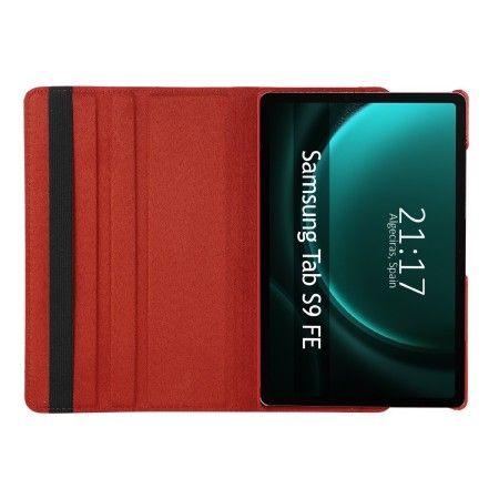 Funda Giratoria 360 para Samsung Galaxy Tab S9 FE color Roja