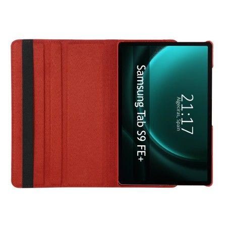 Funda Giratoria 360 para Samsung Galaxy Tab S9 FE+ Plus color Roja