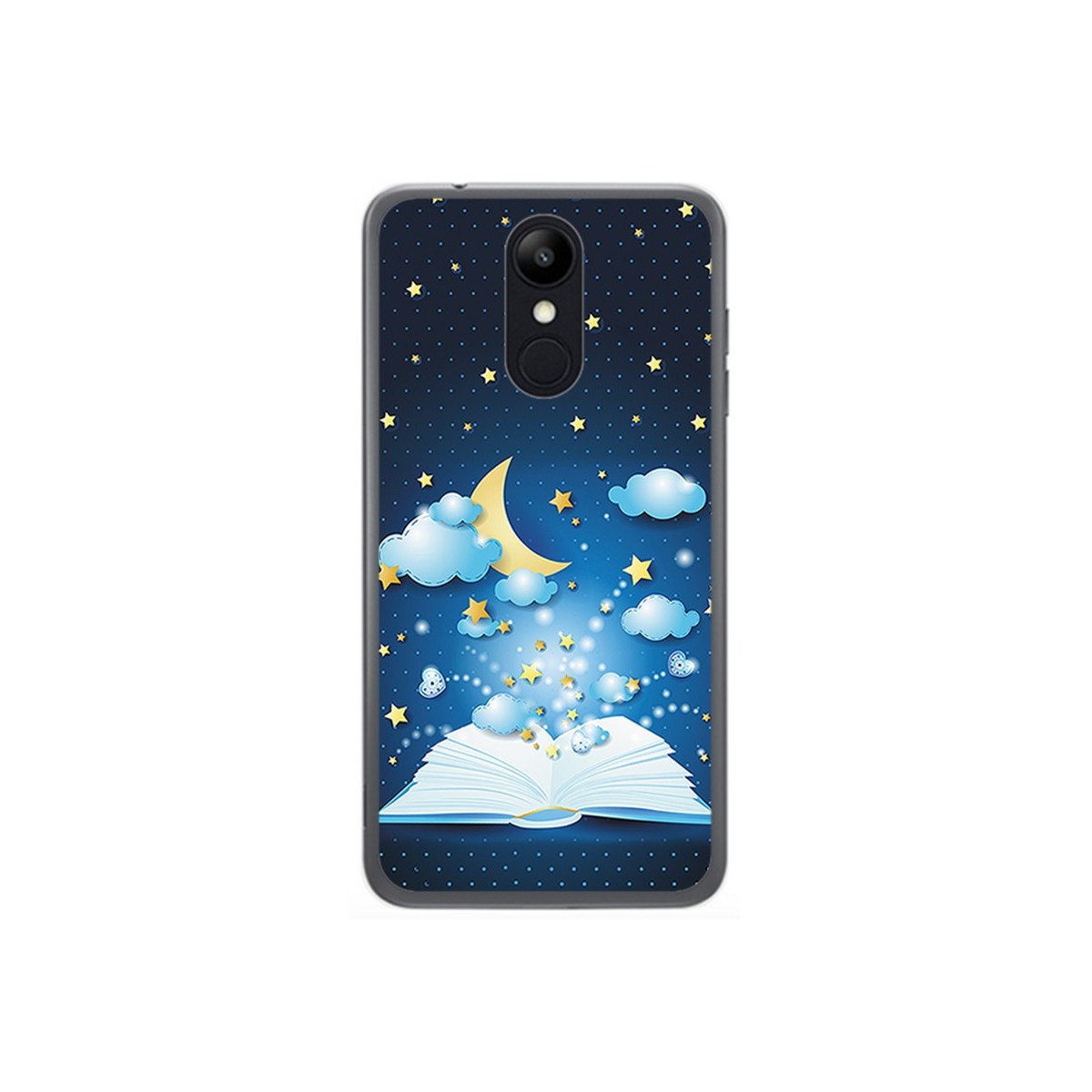 Funda Gel Tpu para Lg K9 Diseño Libro Cuentos Dibujos