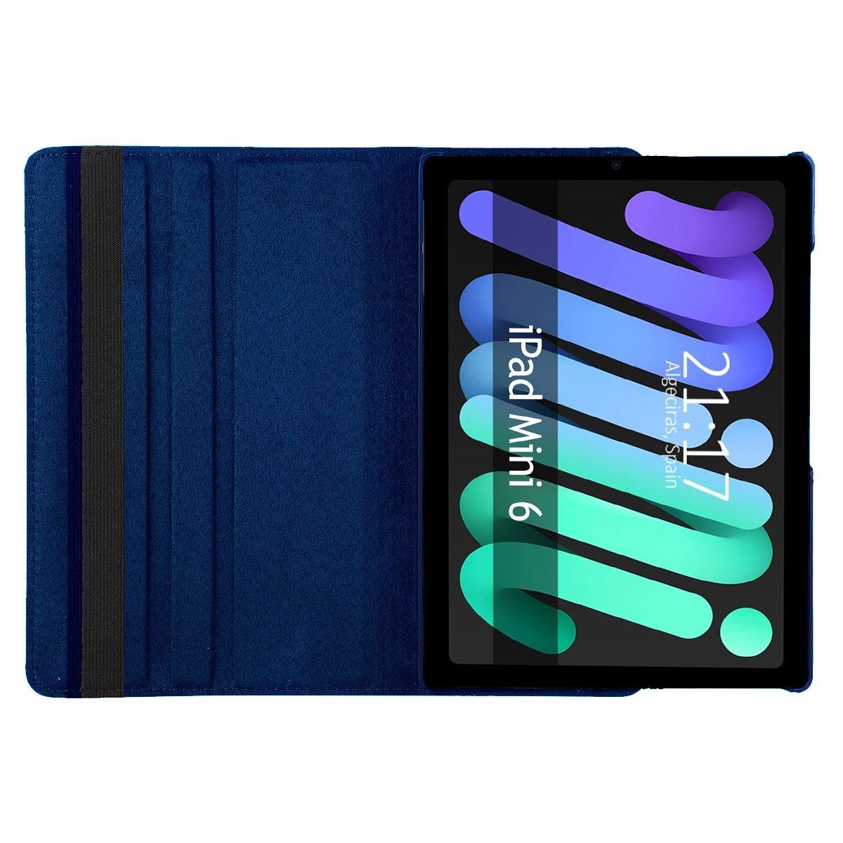 Funda Giratoria 360 para Apple iPad Mini 6 (2021) color Azul