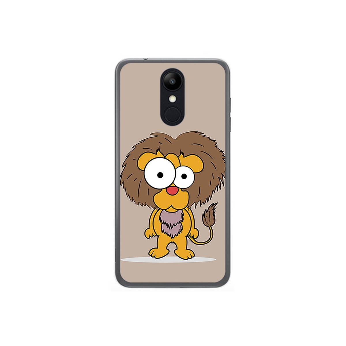 Funda Gel Tpu para Lg K9 Diseño Leon Dibujos