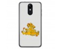 Funda Gel Tpu para Lg K9 Diseño Leones Dibujos