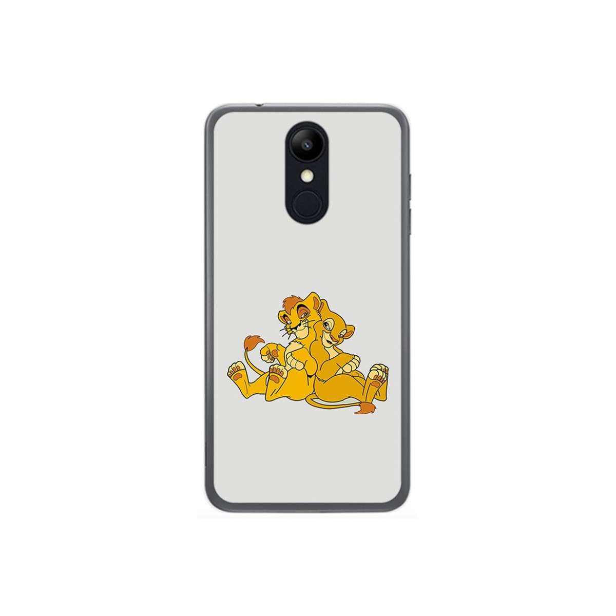 Funda Gel Tpu para Lg K9 Diseño Leones Dibujos