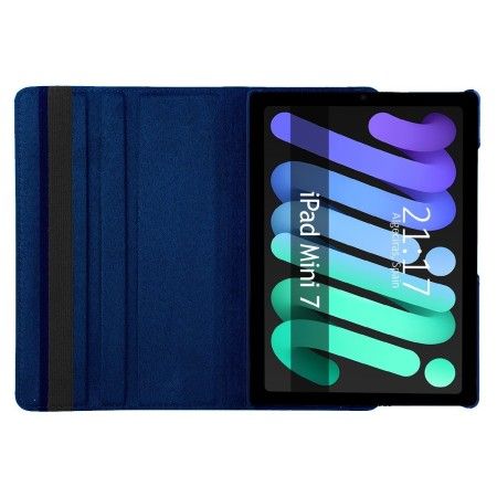 Funda Giratoria 360 para Apple iPad Mini 7 (2024) color Azul