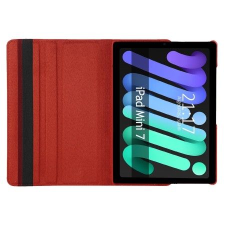 Funda Giratoria 360 para Apple iPad Mini 7 (2024) color Roja