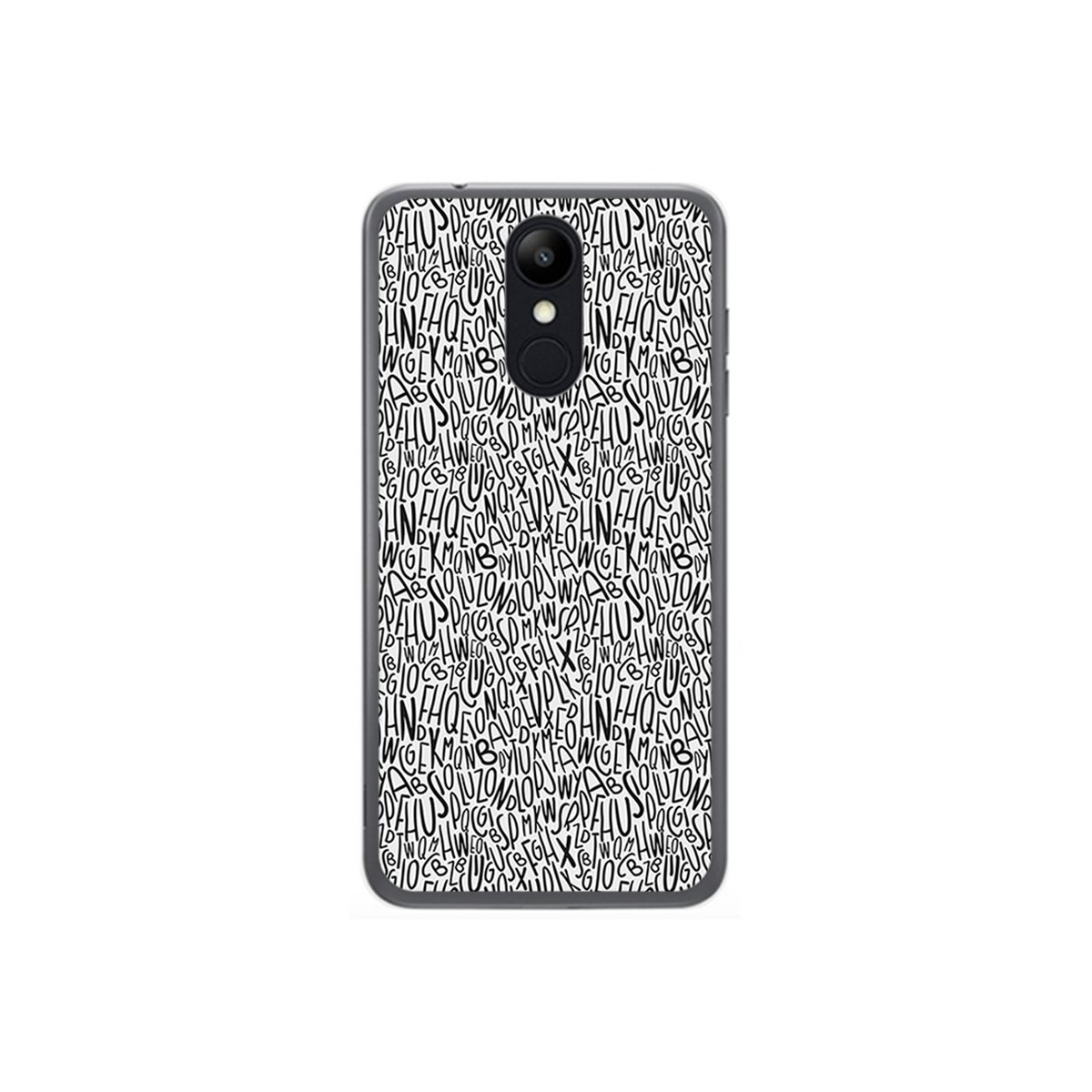 Funda Gel Tpu para Lg K9 Diseño Letras Dibujos