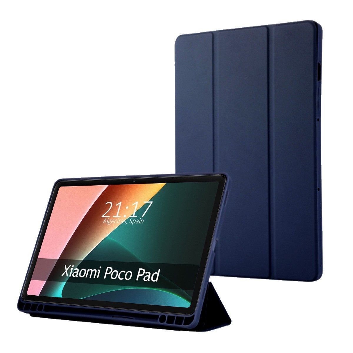Funda con Tapa Smart para Xiaomi POCO Pad 12.1 Color Azul