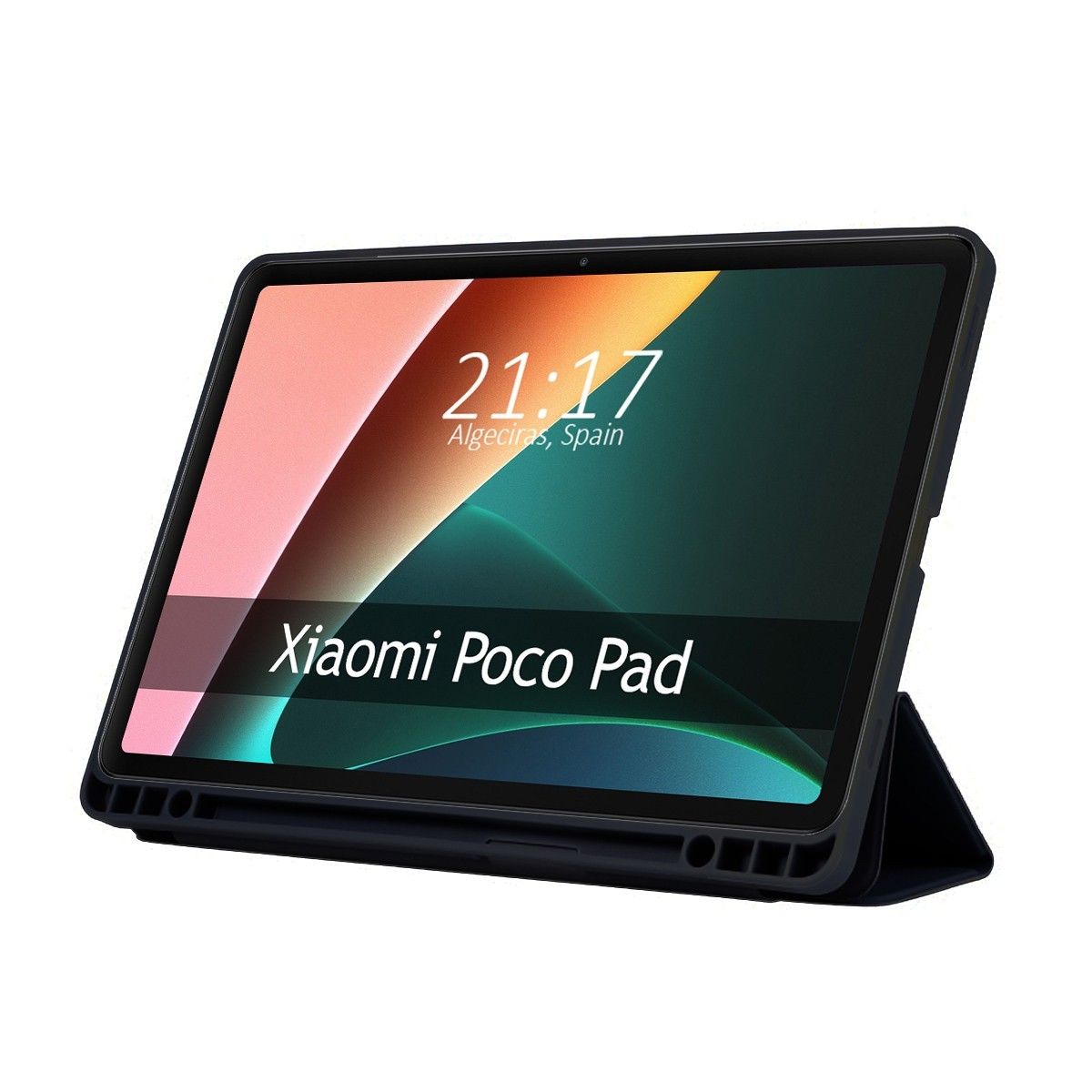Funda con Tapa Smart para Xiaomi POCO Pad 12.1 Color Negra