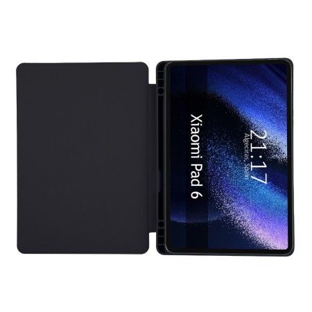 Funda con Tapa Smart para Xiaomi Pad 6 color Negra