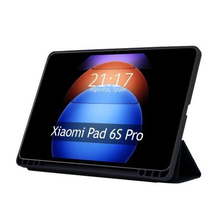 Funda con Tapa Smart para Xiaomi Pad 6s Pro color Negra