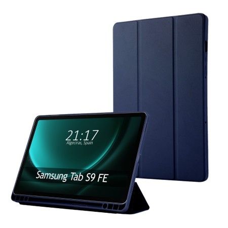 Funda con Tapa Smart para Samsung Galaxy Tab S9 FE color Azul
