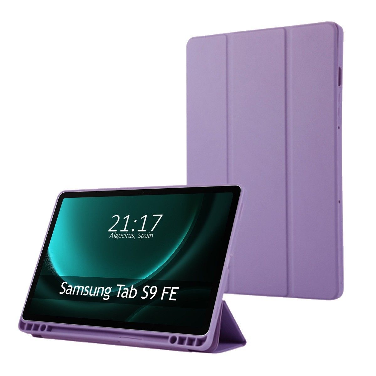 Funda con Tapa Smart para Samsung Galaxy Tab S9 FE color Morada