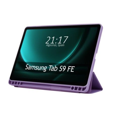 Funda con Tapa Smart para Samsung Galaxy Tab S9 FE color Morada
