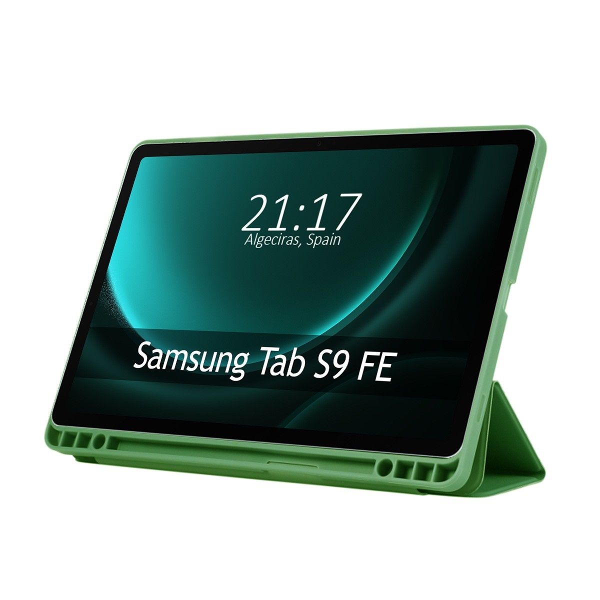Funda con Tapa Smart para Samsung Galaxy Tab S9 FE color Verde