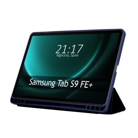 Funda con Tapa Smart para Samsung Galaxy Tab S9 FE+ Plus color Azul