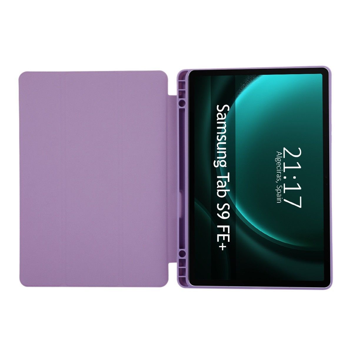 Funda con Tapa Smart para Samsung Galaxy Tab S9 FE+ Plus color Morada