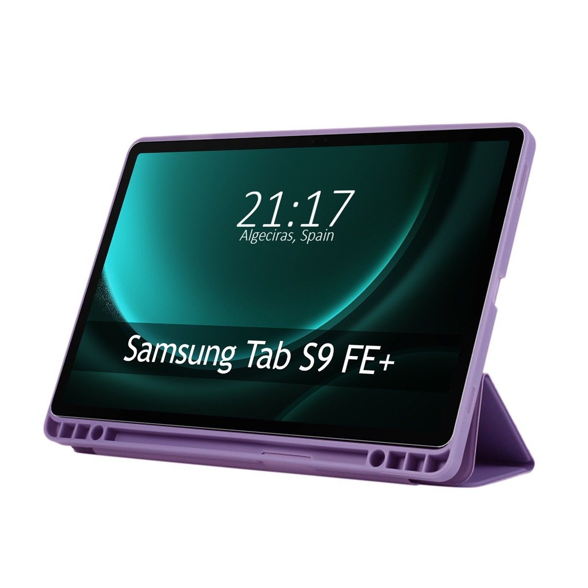 Funda con Tapa Smart para Samsung Galaxy Tab S9 FE+ Plus color Morada