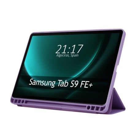 Funda con Tapa Smart para Samsung Galaxy Tab S9 FE+ Plus color Morada