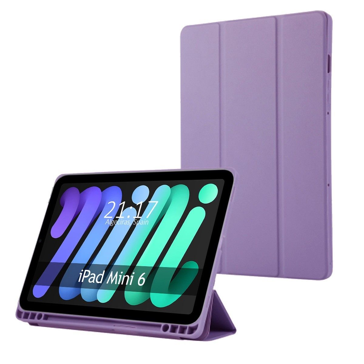 Funda con Tapa Smart para Apple iPad Mini 6 (2021) color Morada
