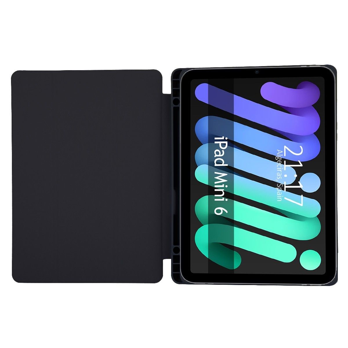 Funda con Tapa Smart para Apple iPad Mini 6 (2021) color Negra