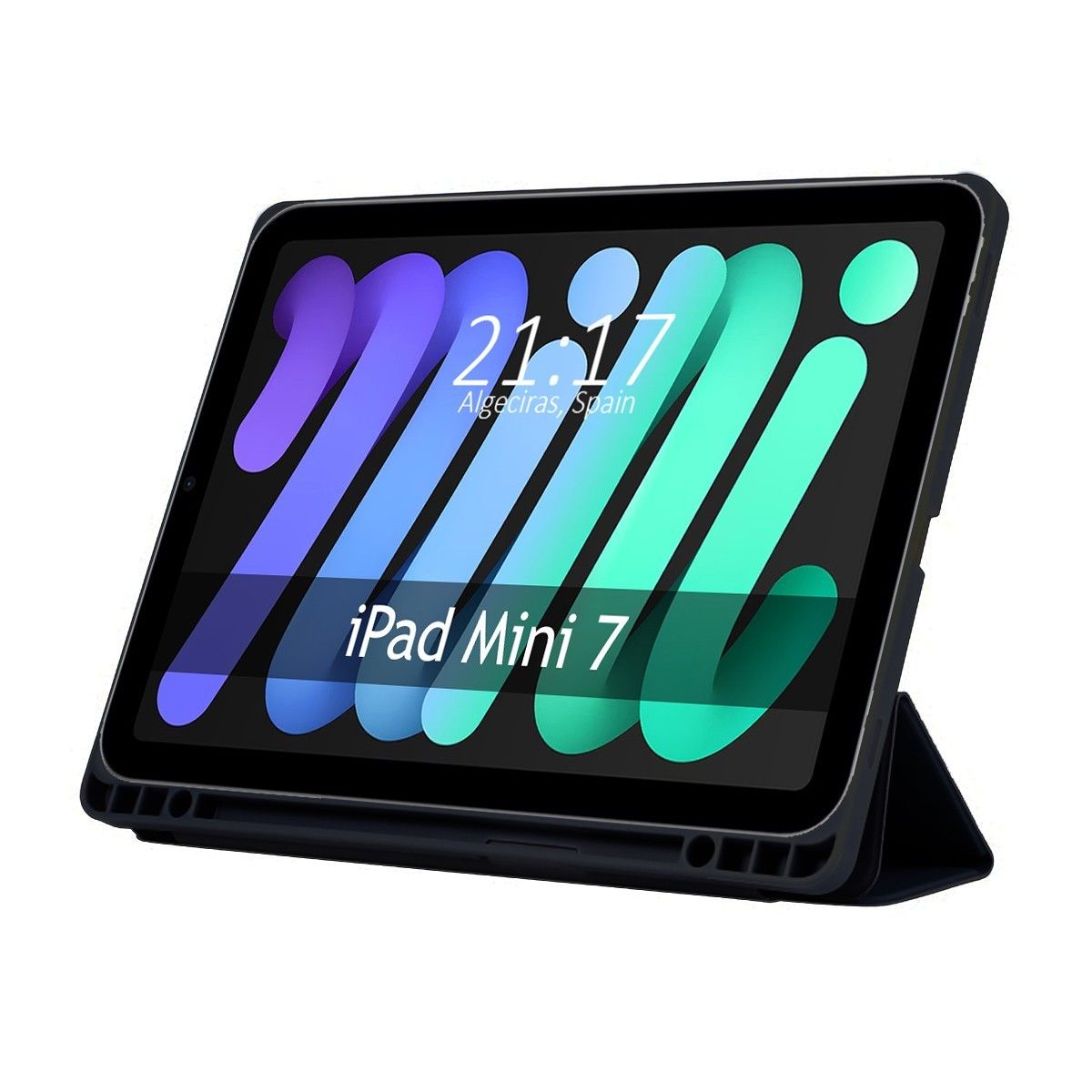 Funda con Tapa Smart para Apple iPad Mini 7 (2024) color Negra