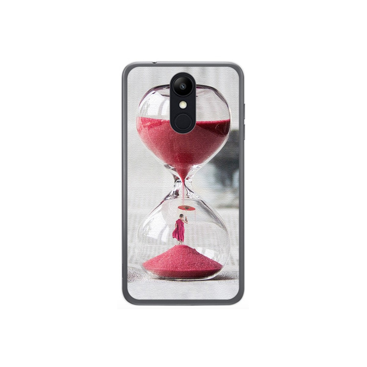 Funda Gel Tpu para Lg K9 Diseño Reloj Dibujos
