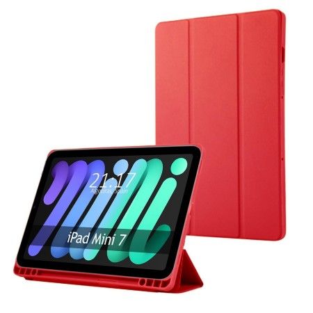 Funda con Tapa Smart para Apple iPad Mini 7 (2024) color Roja