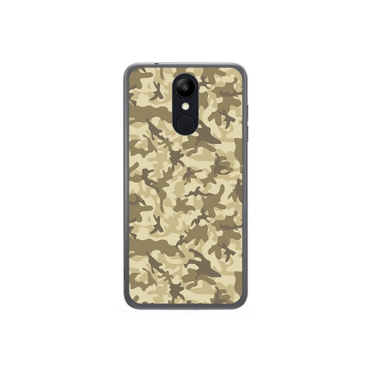 Funda Gel Tpu para Lg K9 Diseño Sand Camuflaje Dibujos