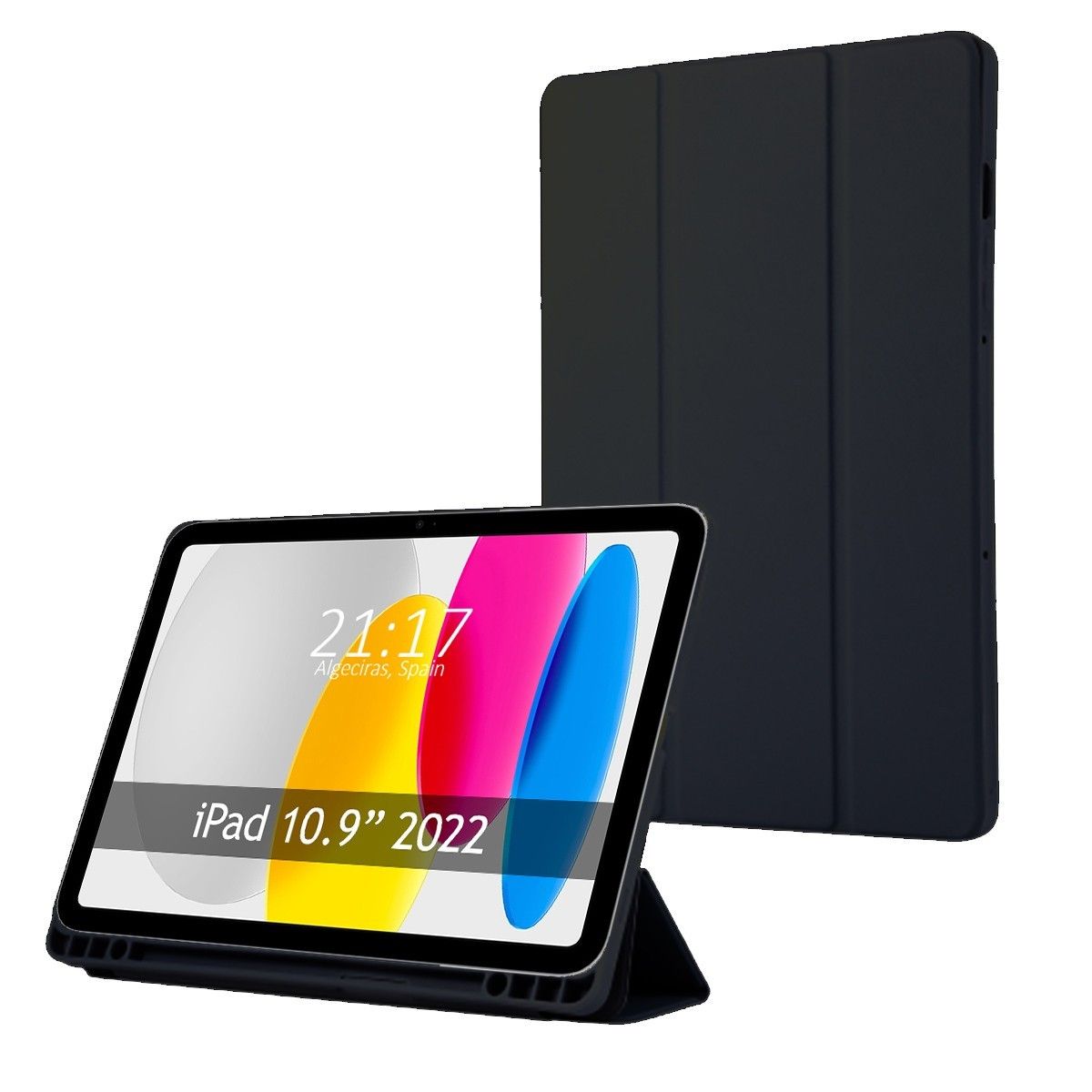 Funda con Tapa Smart para Apple iPad 10ª Gen. 10.9 (2022) color Negra