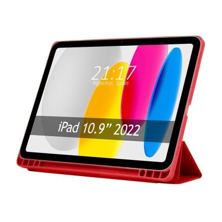 Funda con Tapa Smart para Apple iPad 10ª Gen. 10.9 (2022) color Roja