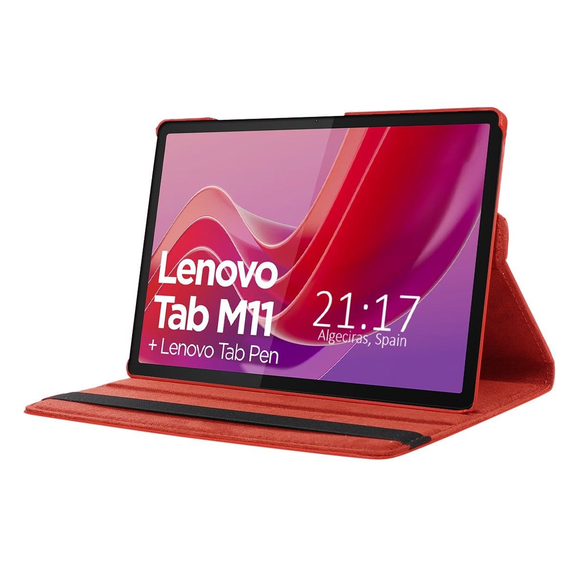 Funda Giratoria 360 para Lenovo Tab M11 color Roja
